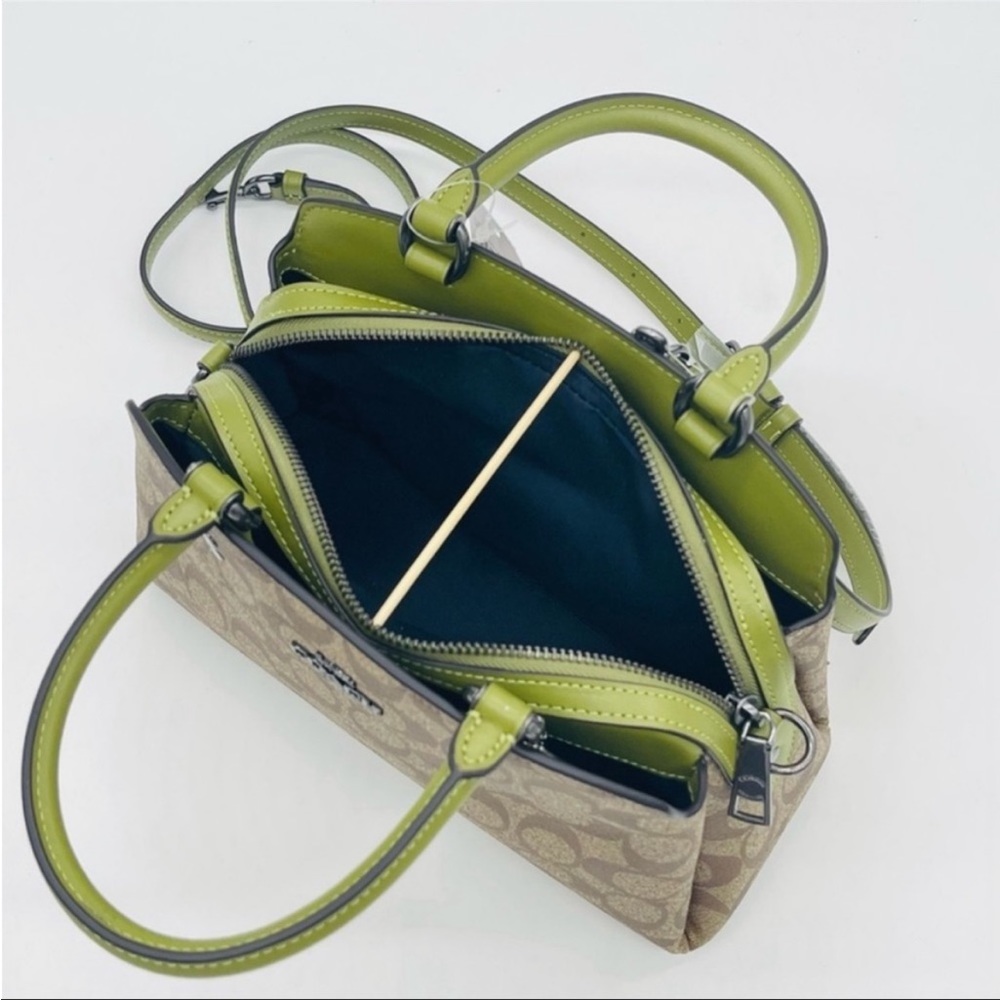 🍀 Coach Mini Lillie Satchel Crossbody Satchel 
Bag Leather - Picture 8 of 13